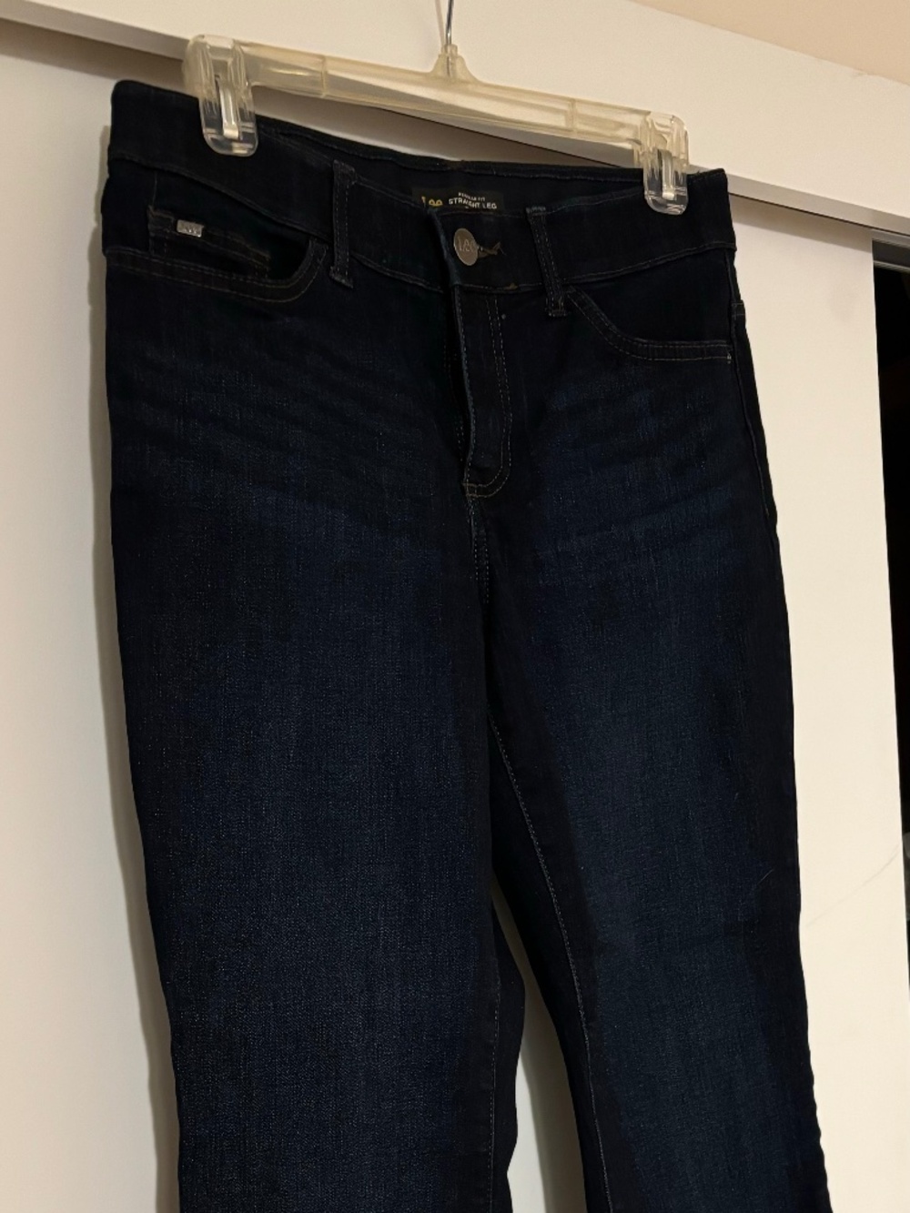 Lee Straight Leg Mid Rise Jeans
